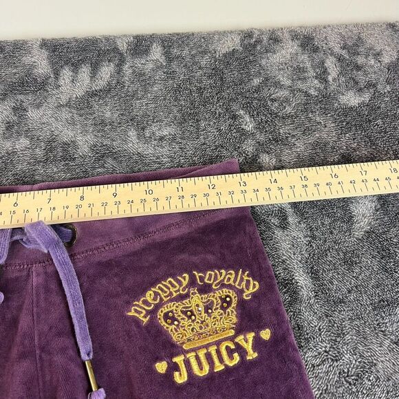 Vtg Y2K Juicy Couture Velour Sweatpants Embellished Embroidered S Purple USA - Picture 7 of 11